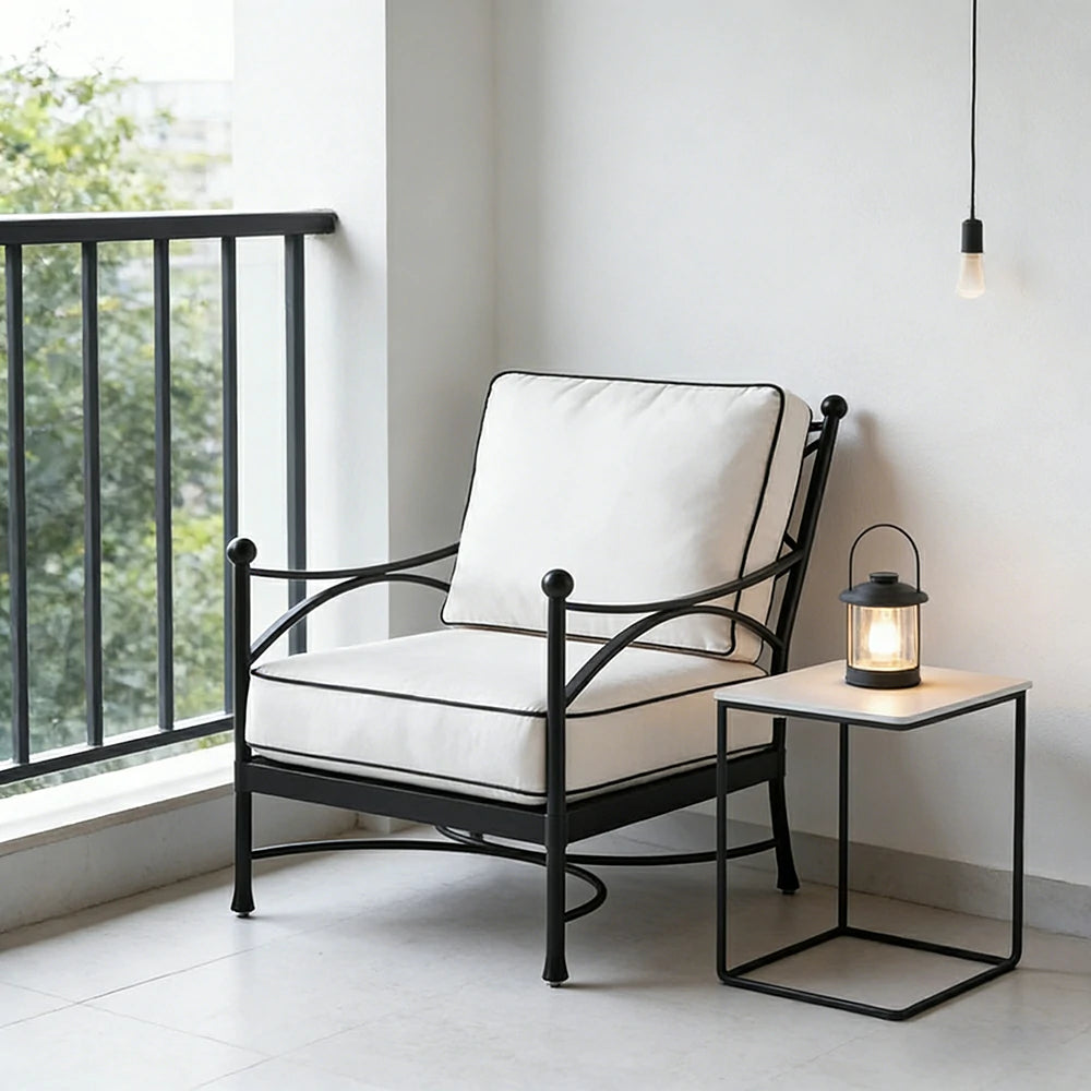 SOLARA Outdoor Sofa - Quick Dry Patio Sofa with Ergonomic Backrest, Breathable Fabric and Aluminium Alloy Frame