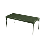 SOLARA 120/160/200cm Outdoor Dining Table - Lightweight, Durable Aluminium Frame, Powder-Coated Finish, Reinforced Legs & Rounded Corners - Garden/Patio Use - Green