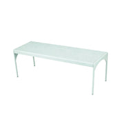 SOLARA 120/160/200cm Outdoor Dining Table - Lightweight, Durable Aluminium Frame, Powder-Coated Finish, Reinforced Legs & Rounded Corners - Garden/Patio Use - Icy Mint Green