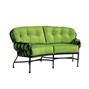 SOLARA Outdoor 2-Seater Sofa - Waterproof UV-Resistant Fabric, Quick-Dry Cushion, Powder-Coated Iron Frame, Comfortable Patio Garden Seating