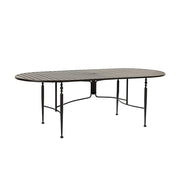 SOLARA Outdoor Dining Table - Stable Support Design, Powder-Coated Iron Alloy Frame, Durable Patio Garden Balcony Dining Table