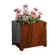 SOLARA Planter Box - Finnish Solid Wood 50×50×50 Outdoor Garden & Patio Furniture - Brown