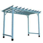 SOLARA Double-Row Pergola - Finnish Solid Wood, 3m x 1.3m/2m x 2m, Outdoor Garden & Patio Shade - Blue