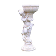 SOLARA 112cm Boy Angel Design Outdoor Planter UV-Resistant, Waterproof, Corrosion-Resistant, Durable for All Weather, Elegant Design for Gardens Patios