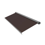 SOLARA Electric Retractable Awning Black Frame Remote Control Waterproof Aluminium 300/400/500cm Patio Balcony Outdoor Use - Brown