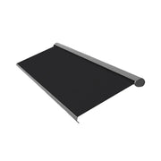 SOLARA Electric Retractable Awning Black Frame Remote Control Waterproof Aluminium 300/400/500cm Patio Balcony Outdoor Use - Black