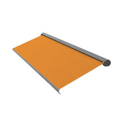 SOLARA Electric Retractable Awning Black Frame Remote Control Waterproof Aluminium 300/400/500cm Patio Balcony Outdoor Use - Orange
