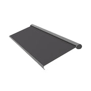 SOLARA Electric Retractable Awning Black Frame Remote Control Waterproof Aluminium 300/400/500cm Patio Balcony Outdoor Use - Dark Grey