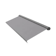 SOLARA Electric Retractable Awning Black Frame Remote Control Waterproof Aluminium 300/400/500cm Patio Balcony Outdoor Use - Grey