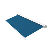 SOLARA Electric Retractable Awning White Frame Remote Control Waterproof Aluminium 300/400/500cm Patio Balcony Outdoor Use - Blue