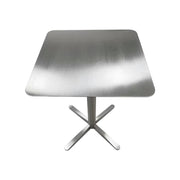 SOLARA Stainless Steel Solid Square Table Heavy Duty Stable Frame Multi-Size 50/60/80cm for Kitchen Café Dining