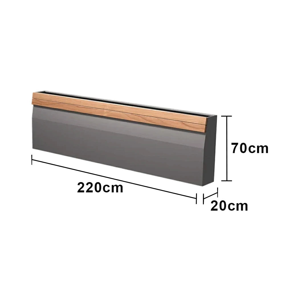 SOLARA 180/220cm Outdoor Planting Dual Anti-Rust Reinforced Frame Balcony Courtyard Welcome Decor - Grey