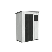 SOLARA 5x3FT Outdoor Storage Shed Reinforced Structure Double Door Weather Resistant Large Capacity for Garden Backyard Patio