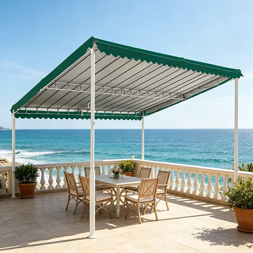SOLARA Outdoor Car Canopy High Density Fabric Reinforced Steel Frame Weatherproof 600/800cm for Garage Yard Parking