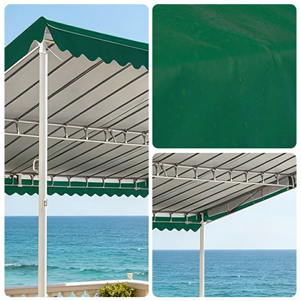 SOLARA Outdoor Car Canopy High Density Fabric Reinforced Steel Frame Weatherproof 600/800cm for Garage Yard Parking