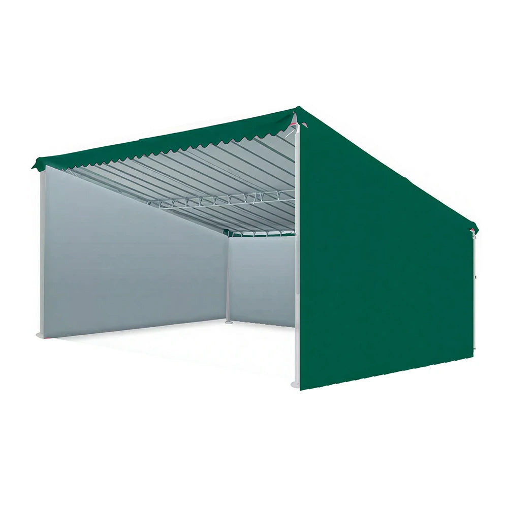 SOLARA Outdoor Car Canopy 3-Sided Windproof Panels High Density Fabric Reinforced Steel Frame 600/800cm for Garage Yard Parking