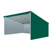 SOLARA Outdoor Car Canopy 3-Sided Windproof Panels High Density Fabric Reinforced Steel Frame 600/800cm for Garage Yard Parking