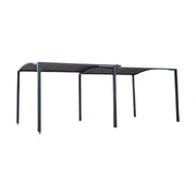 SOLARA Retractable Car Canopy Gazebo 2-in-1 Waterproof UV Resistant Space Saving for Driveway Patio Backyard