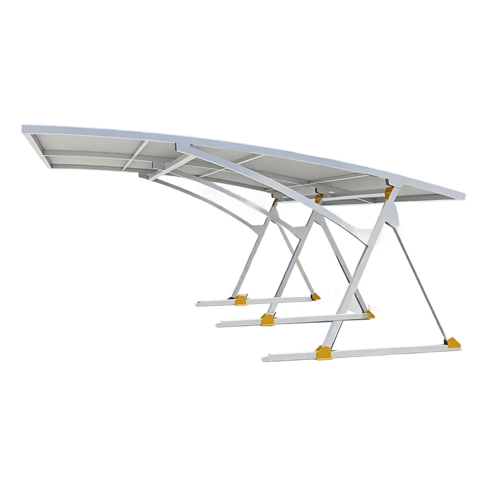 SOLARA Premium Outdoor Carport Carbon Steel Frame UV Resistant Waterproof Large Coverage for Driveway Backyard Parking - White