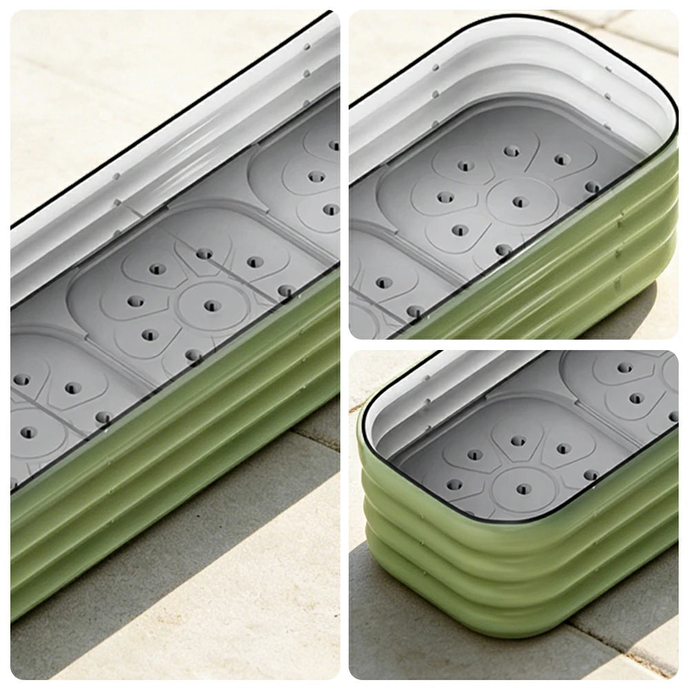 SOLARA Modular Raised Garden Bed with Water Reservoir Reinforced Outdoor Planter Box 160x40x28cm for Balcony Courtyard