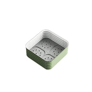 SOLARA Modular Raised Garden Bed with Water Reservoir Reinforced Outdoor Planter Box 80x80x43cm for Balcony Courtyard