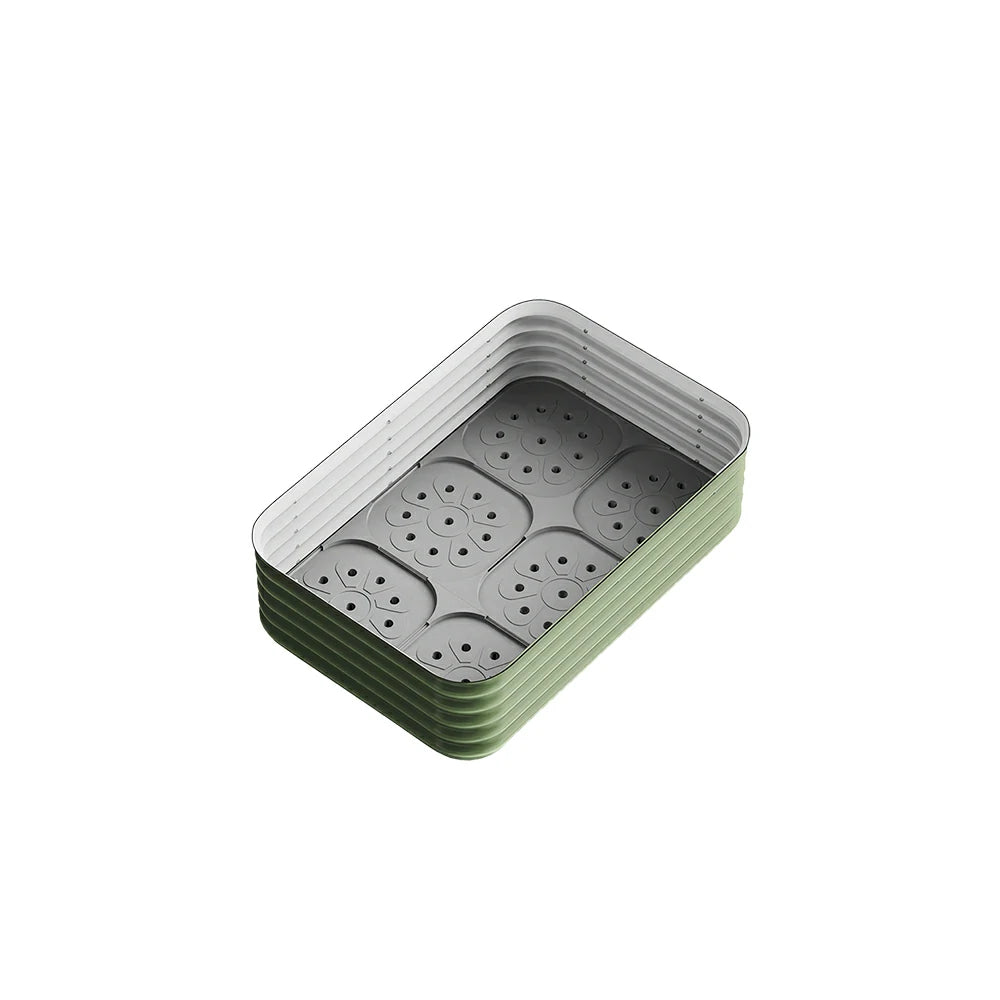 SOLARA Modular Raised Garden Bed with Water Reservoir Reinforced Outdoor Planter Box 120x80x43cm for Balcony Courtyard
