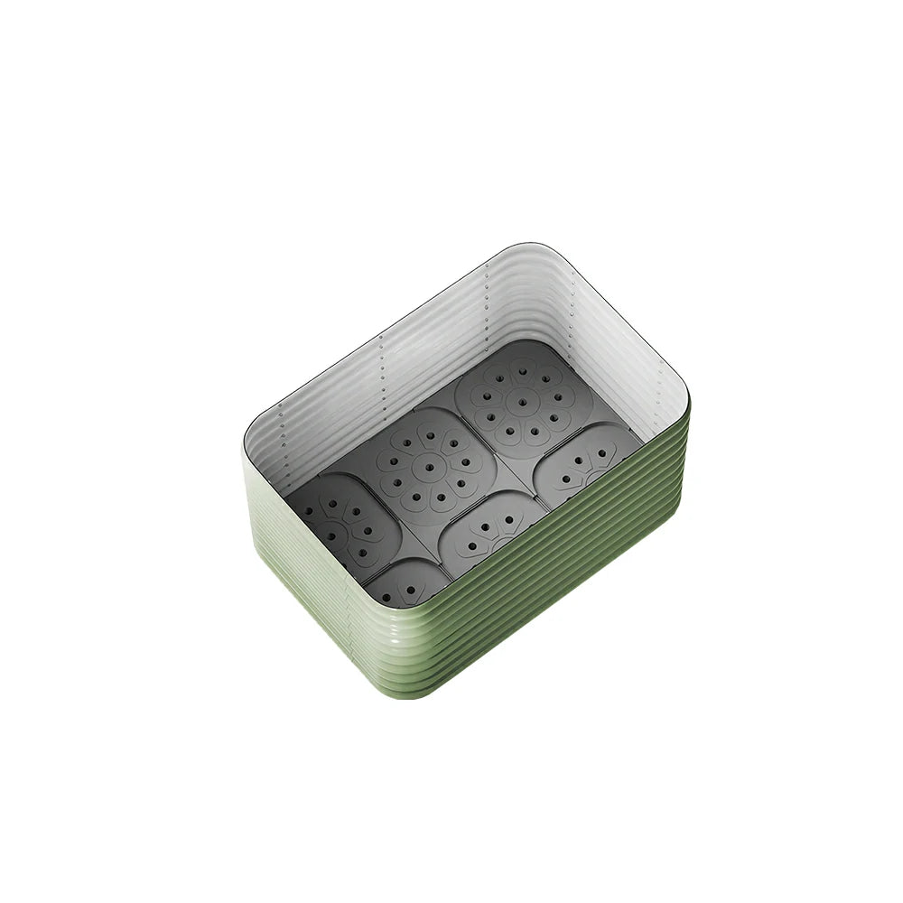 SOLARA Modular Raised Garden Bed with Water Reservoir Reinforced Outdoor Planter Box 120x80x75cm for Balcony Courtyard