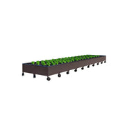 SOLARA Heavy Duty Raised Garden Bed Reinforced PP Outdoor Planter Box 432L for Balcony Patio Garden - Black