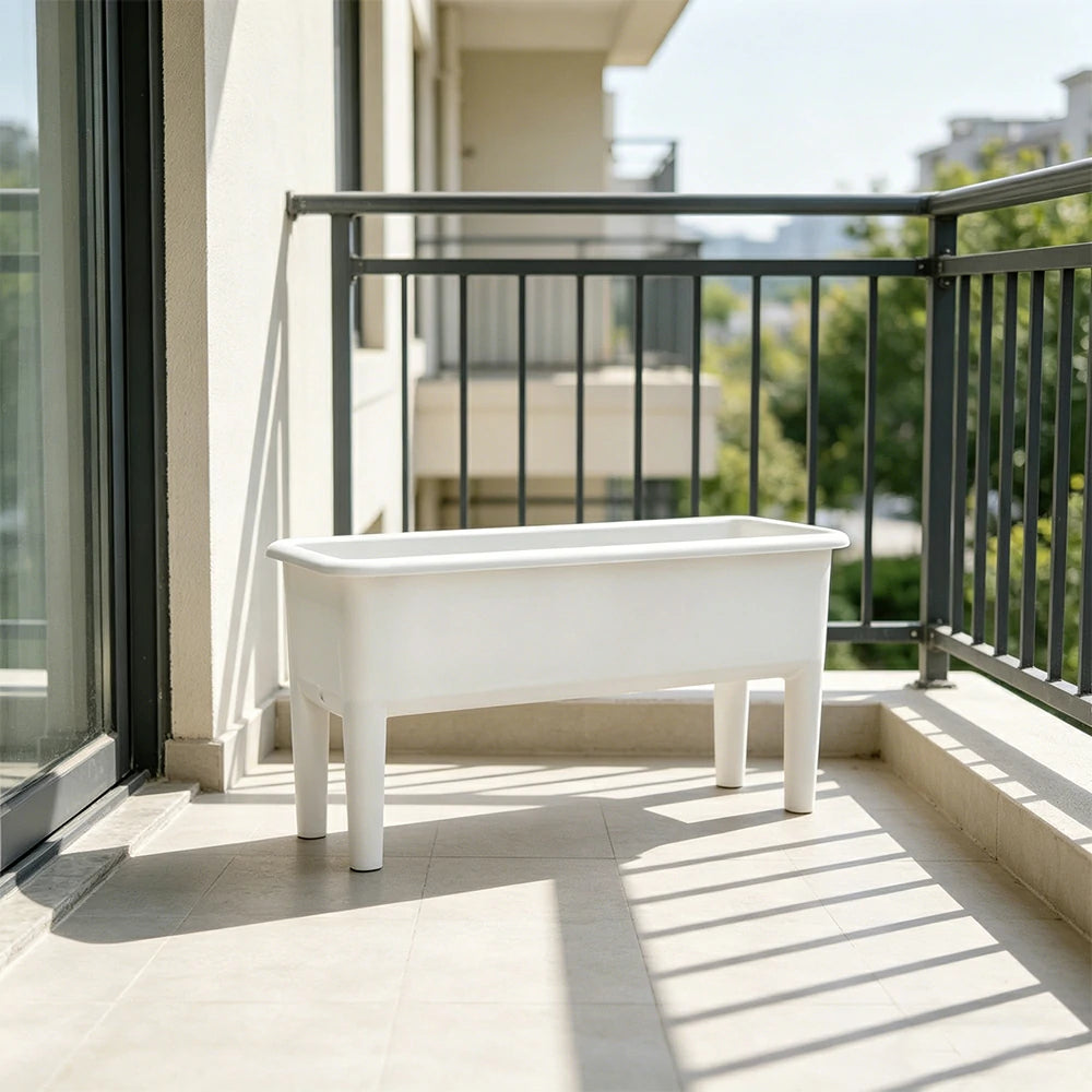 SOLARA Raised Garden Bed with Water Management System Ergonomic Outdoor Planter for Balcony Patio Indoor Garden