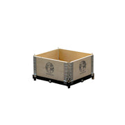 SOLARA Solid Wood Raised Garden Bed with Reinforced Frame Grow Bag Planter Box 50x40x26.5cm for Balcony Patio