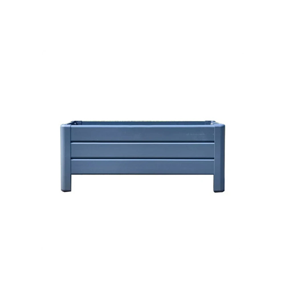 SOLARA Hollow Aluminum Raised Garden Bed Weather Resistant Outdoor Planter Box 100/120cm for Balcony Patio Garden