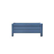SOLARA Hollow Aluminum Raised Garden Bed Weather Resistant Outdoor Planter Box 100/120cm for Balcony Patio Garden