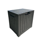 SOLARA 123L Outdoor Storage Box - Waterproof UV Resistant Garden Patio Cushion Tool Storage - Dark Grey