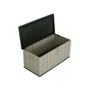 SOLARA Outdoor Storage Box - Weather Resistant 567.8L Deck Storage Bench for Garden Patio - Light Brown
