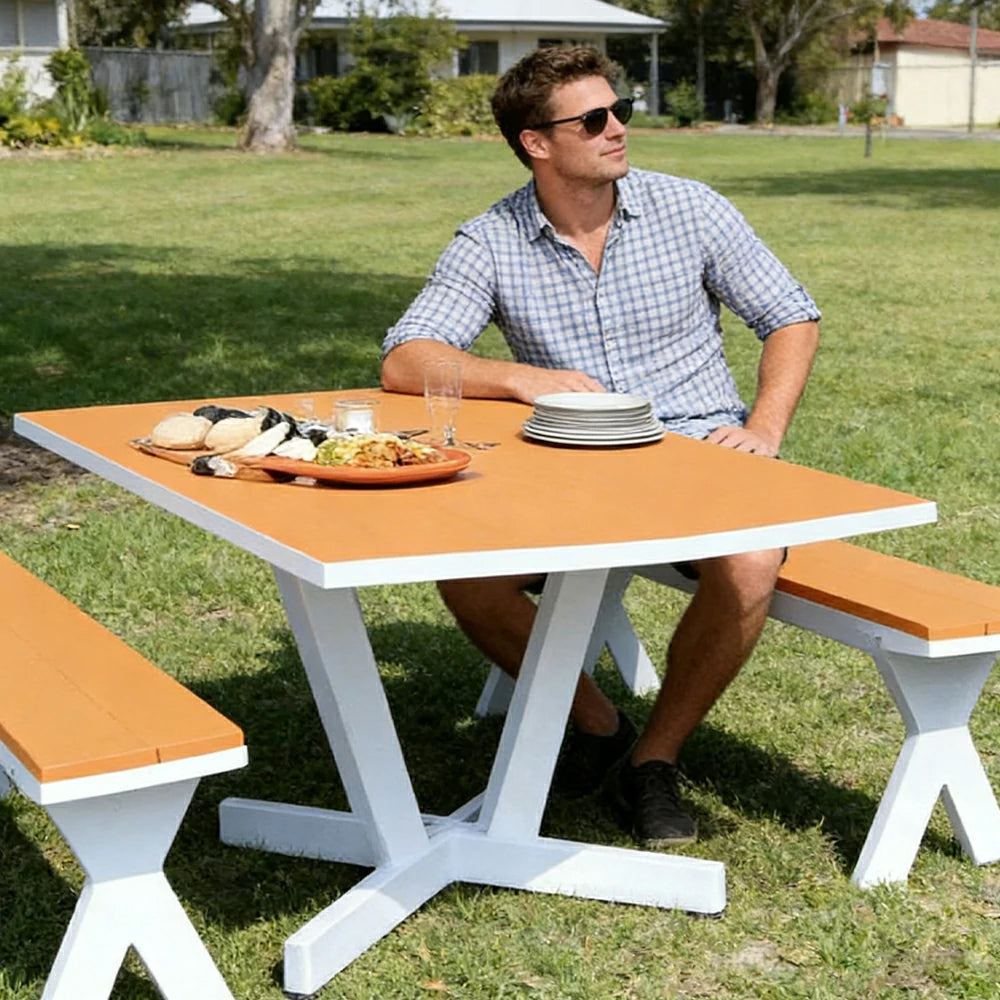 SOLARA Park Leisure Bench Metal Frame with Weather-Resistant Finish 160cm for Park Courtyard Commercial Street