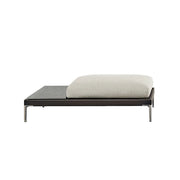 SOLARA Outdoor Rope Long Ottoman Olefin Weave Water Repellent Cushion for Garden Patio