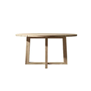 SOLARA Outdoor Round Dining Table 1.0/1.2/1.5M - Imported Teak Wood for Garden Balcony Patio - Natural