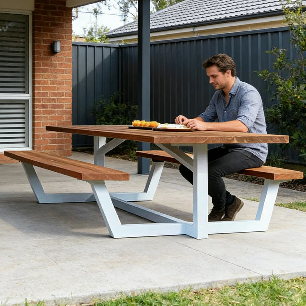 SOLARA Landscape Leisure Bench Minimalist Metal Design with Outdoor Weather Resistance 160cm for Park Street Courtyard