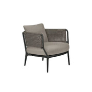 SOLARA Outdoor Lounge Chair with Reinforced Aluminium Frame - 68cm Wide Patio Garden Chair - Taupe Grey