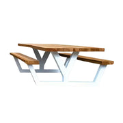 SOLARA Outdoor Park Bench Reliable Support with High-Temp Coated Finish 160cm for Community Plaza Commercial Space