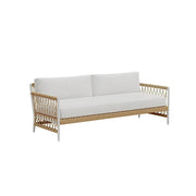 SOLARA Outdoor Single Sofa Chair with Waterproof Fabric, Thick Aluminium Frame for Patio Balcony Garden - Natural（副本）