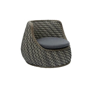 SOLARA Outdoor Single Sofa Chair with Woven Rattan Design for Patio Balcony Garden - Grey