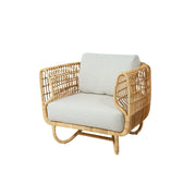 SOLARA Outdoor Single Sofa Chair with Imported PE Rattan for Patio Balcony Garden - Natural