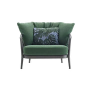 SOLARA Outdoor Large Single Sofa Chair - Waterproof Fabric, 45D High-Density Foam for Patio Garden - Green