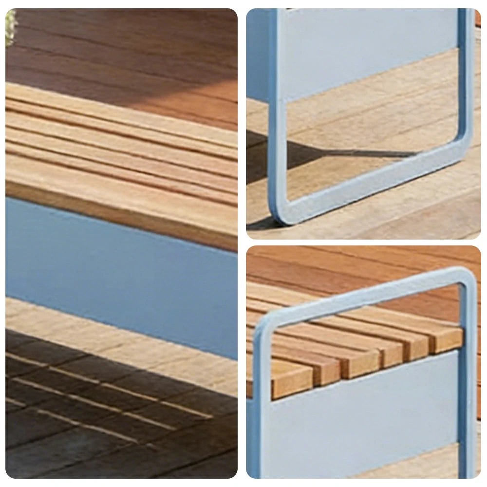 SOLARA 180/200/220cm Outdoor Planter Bench Greenery and Seating in One for Plaza Scenic Area Community Courtyard