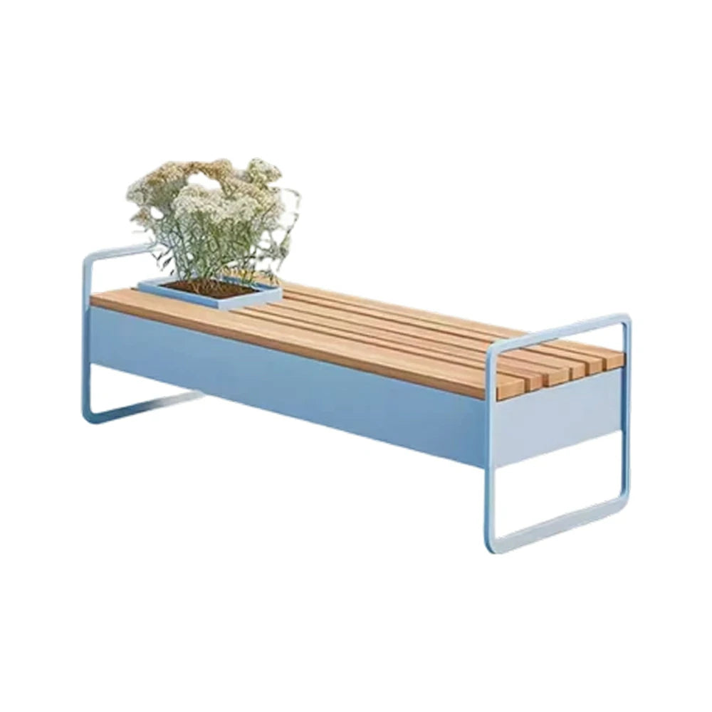 SOLARA 180/200/220cm Outdoor Planter Bench Greenery and Seating in One for Plaza Scenic Area Community Courtyard