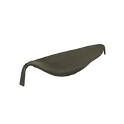SOLARA Outdoor Rattan Sun Lounger - Leaf Shape, PE Wicker with Iron Frame for Poolside Patio - Brown