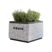 SOLARA 80/100/120cm Modern Freestanding Planter Galvanized Steel with High-Temp Coating for Commercial Street Courtyard Cafe