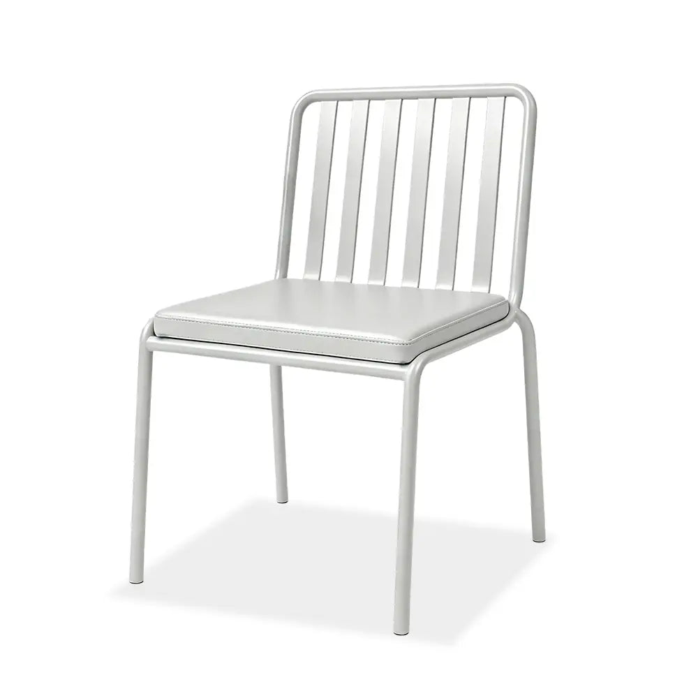 SOLARA Outdoor Matte Leather Cushion - Water-Resistant 3cm Padded Seat Pad for Bench/Chair/Sofa/Bar Stool - White