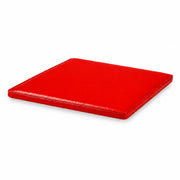 SOLARA Outdoor Matte Leather Cushion - Water-Resistant 3cm Padded Seat Pad for Bench/Chair/Sofa/Bar Stool - Red